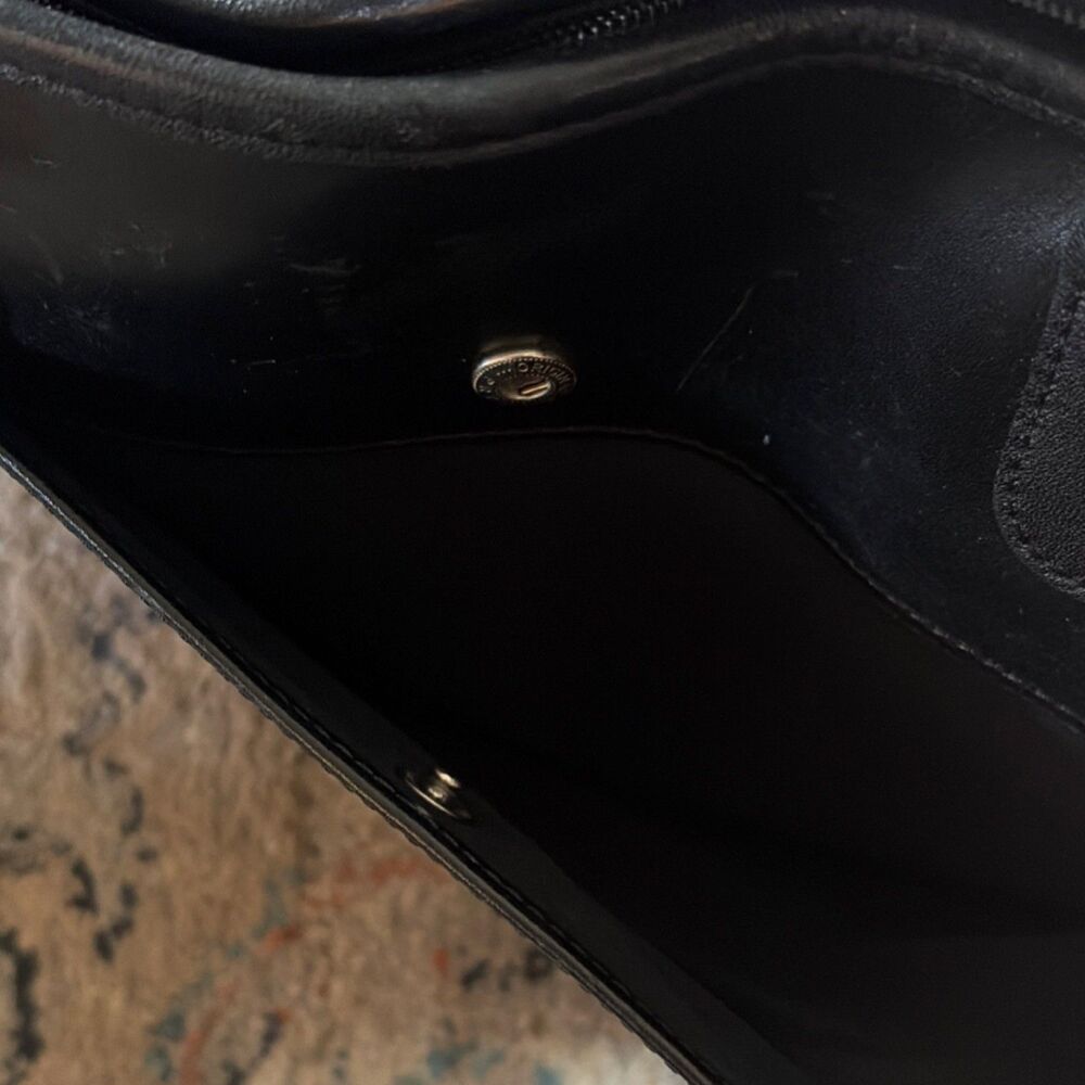 Vintage x LONG Champ  Black Classic Tote 90s - Picture 5 of 10